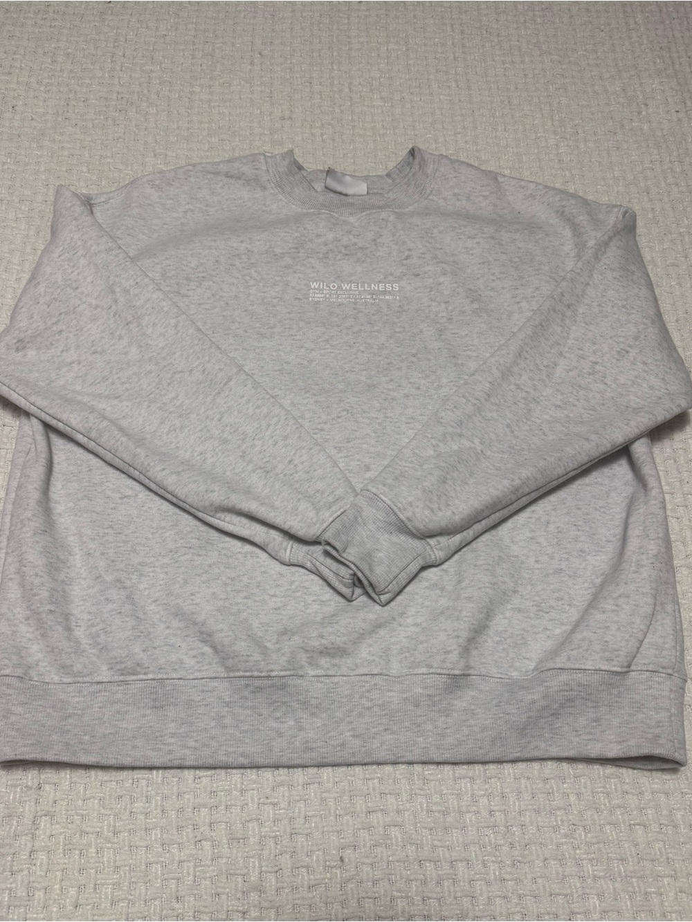 Wilo The Label gray oversized crew.  Women’s large.